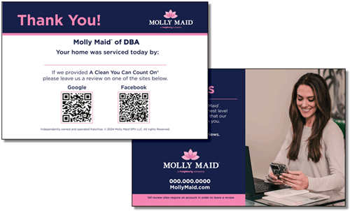 Show details for Leave Behind Review Card FB & Google